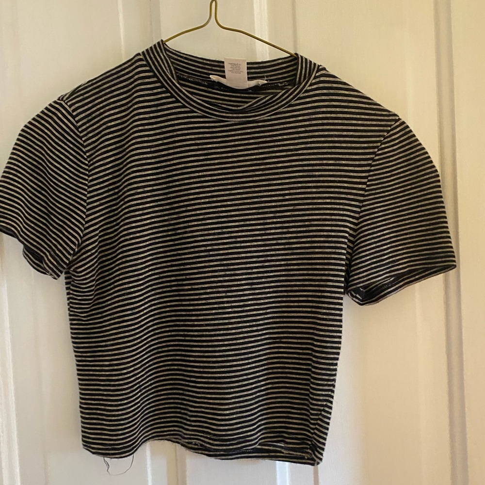 Striped cropped top